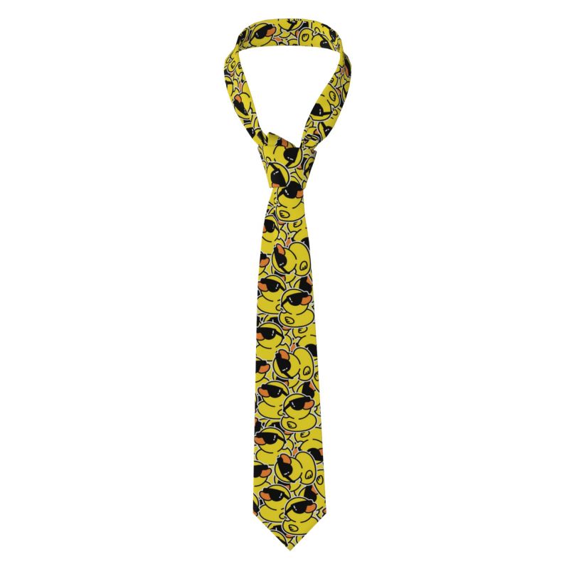 Skinny Tie Men - Cute Rubber Ducks Necktie Men 8cm
