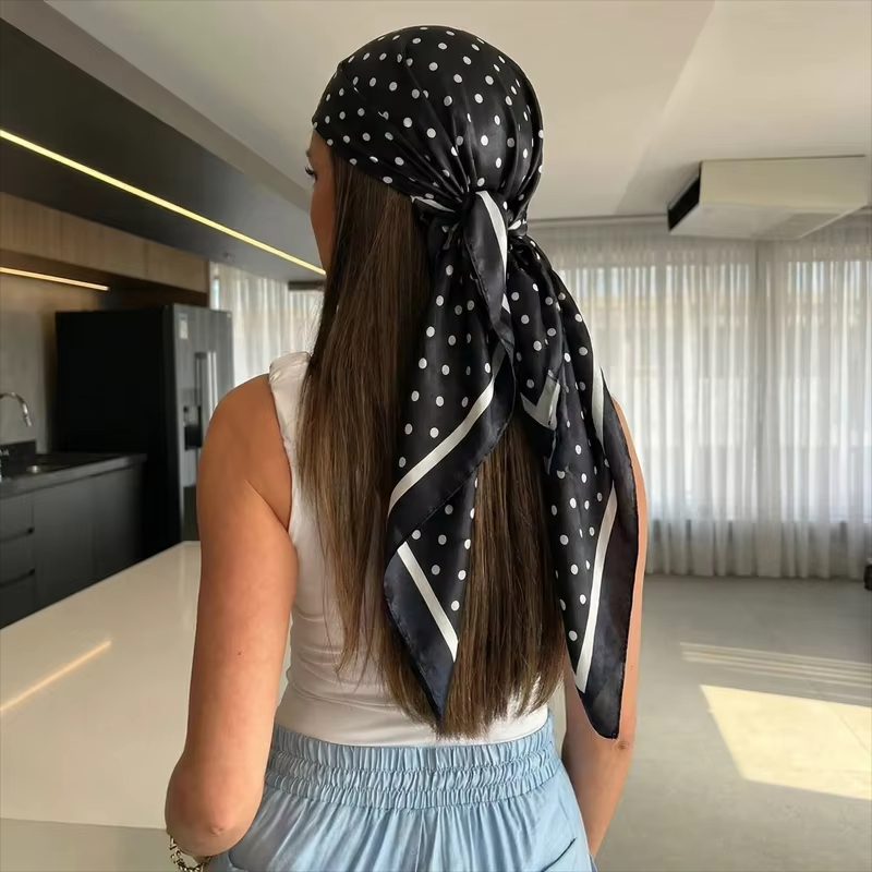 2026 New Dot Print Square Scar - đánh giá và giá Head Wrap Turban