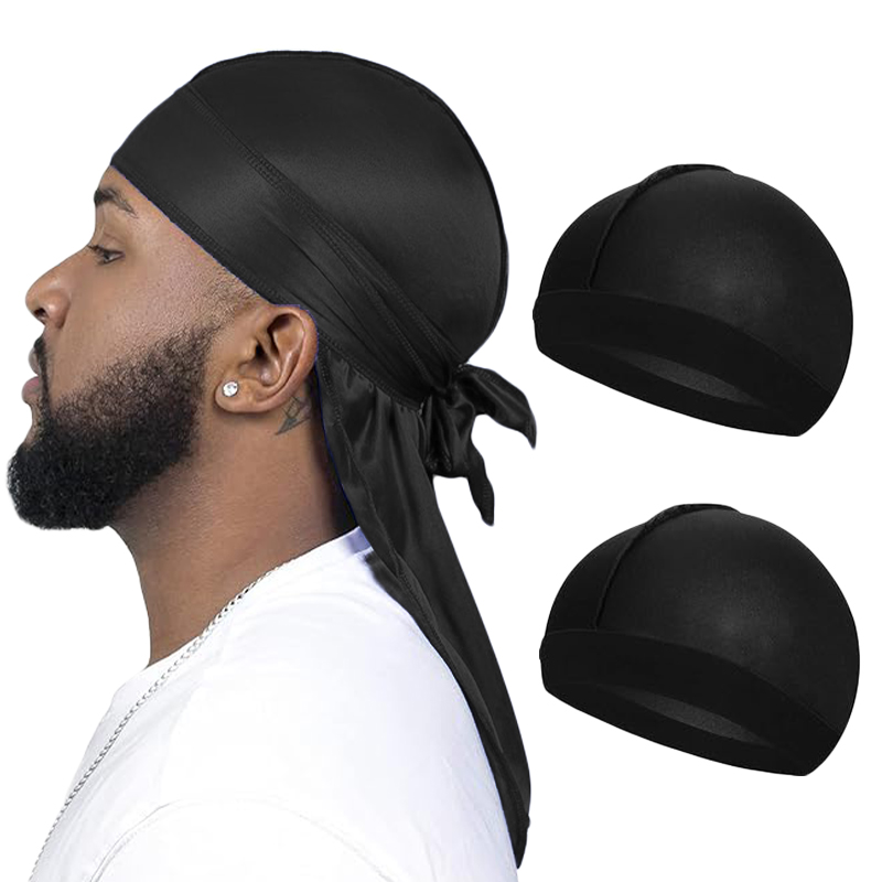 3PCS/LOT Long Silky Durag Long - đánh giá và giá Bandana Doo Rag