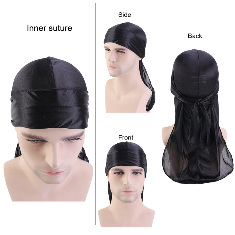 3PCS/LOT Long Silky Durag Long - đánh giá và giá Bandana Doo Rag