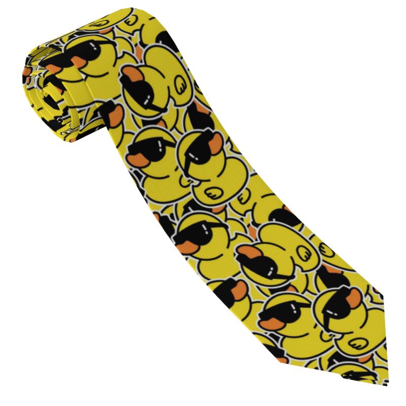 Cute Rubber Ducks Necktie Men  - đánh giá và giá Skinny Tie Men