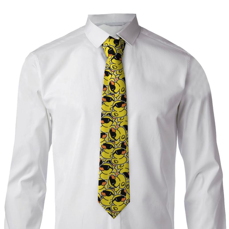 Cute Rubber Ducks Necktie Men  - đánh giá và giá Skinny Tie Men