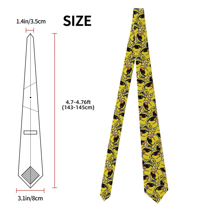 Cute Rubber Ducks Necktie Men  - đánh giá và giá Skinny Tie Men