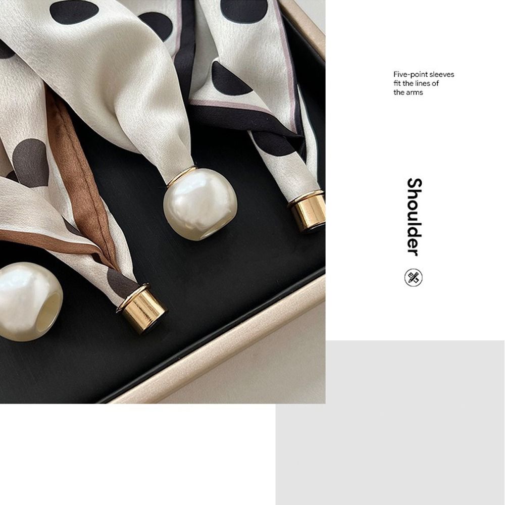 Elegant Magnetic Clasp Pearl S - đánh giá và giá Silk Neck Scarf
