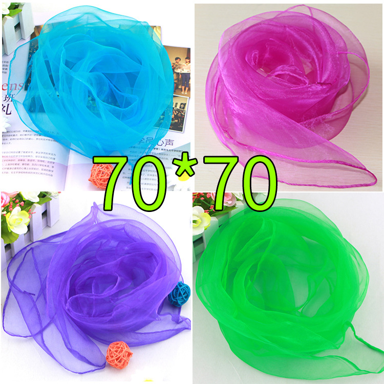 Solid Color Chiffon Small Silk - đánh giá và giá Scarf Silk Square