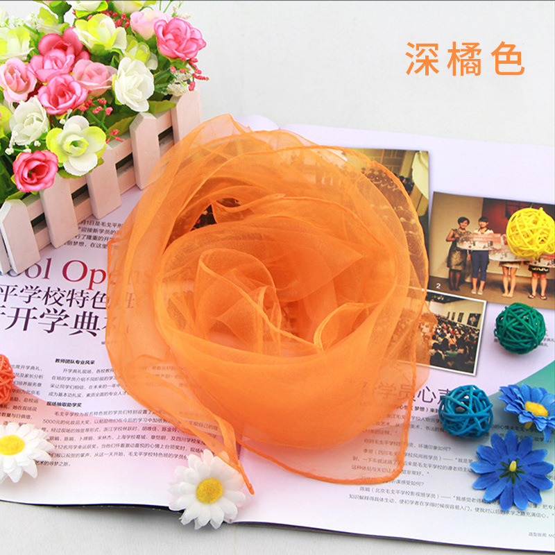 Solid Color Chiffon Small Silk - đánh giá và giá Scarf Silk Square