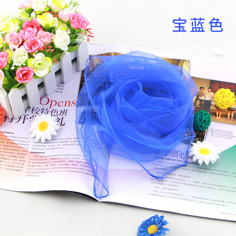 Solid Color Chiffon Small Silk - đánh giá và giá Scarf Silk Square