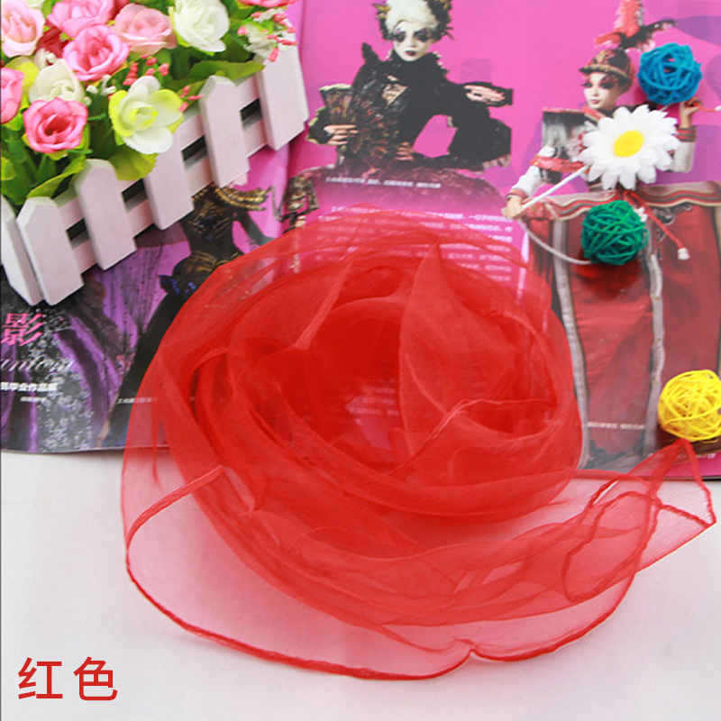 Solid Color Chiffon Small Silk - đánh giá và giá Scarf Silk Square