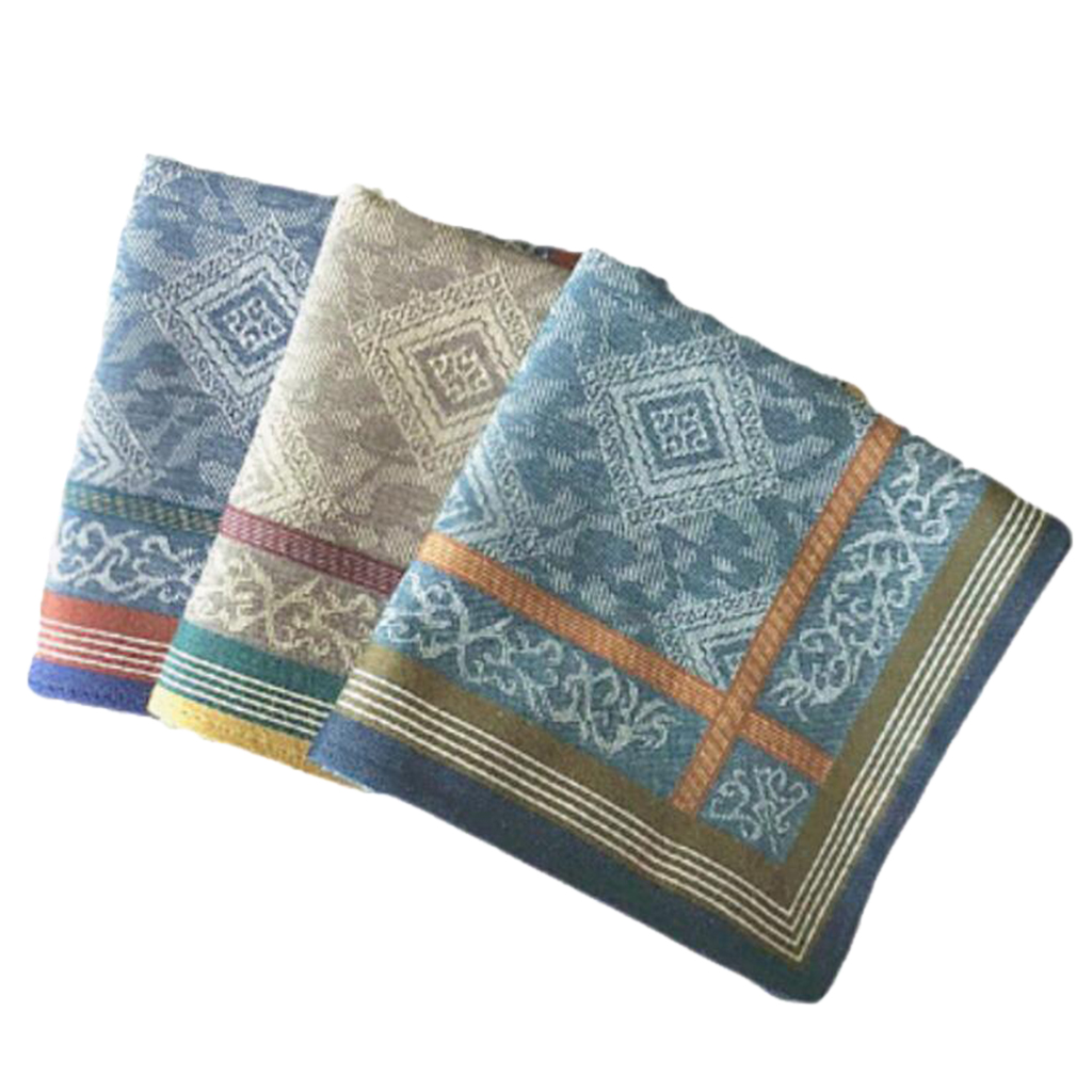 3 Nam Kẻ Sọc Cưới Khăn Tay Cot - đánh giá và giá Handkerchief Cotton Men