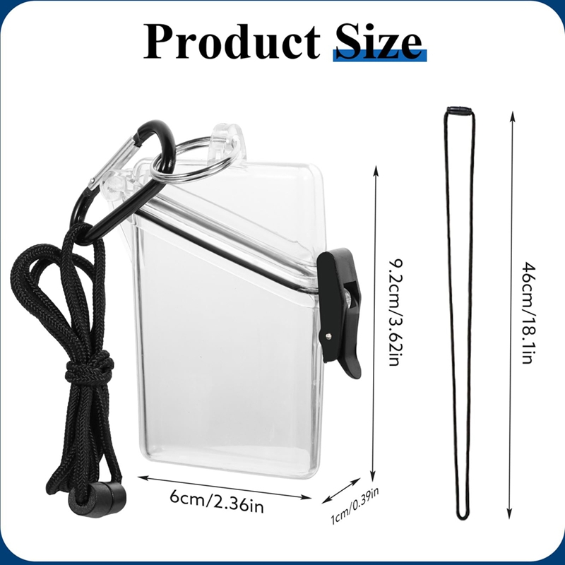 5 Pack Waterproof ID Badge Hol - đánh giá và giá Lanyard Badge Holder