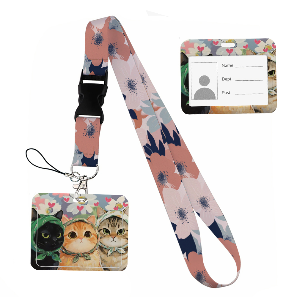 Small animals inside flowers P - đánh giá và giá Lanyard Badge Holder