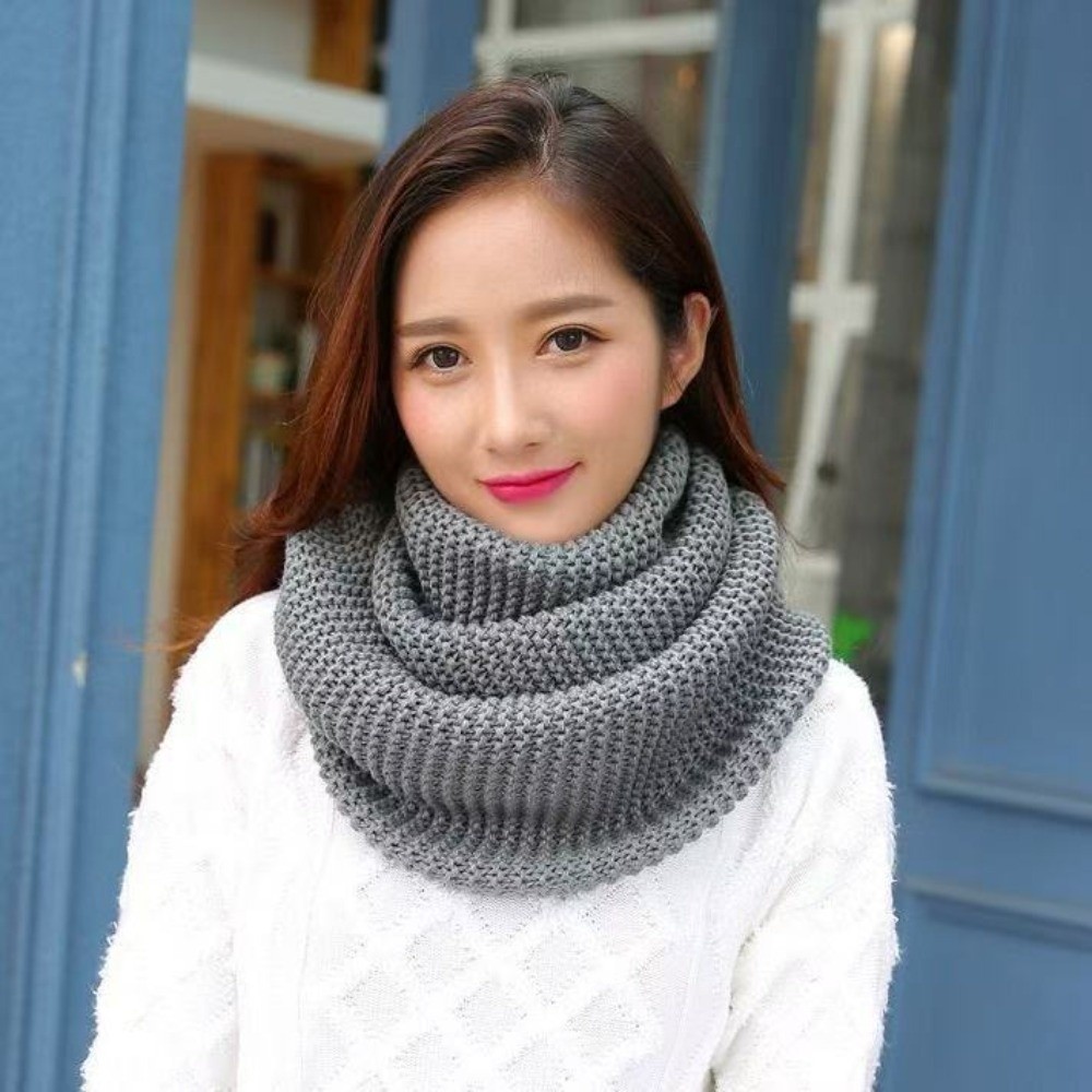 Solid Color Infinity Loop Scar - đánh giá và giá Infinity Scarf Knit