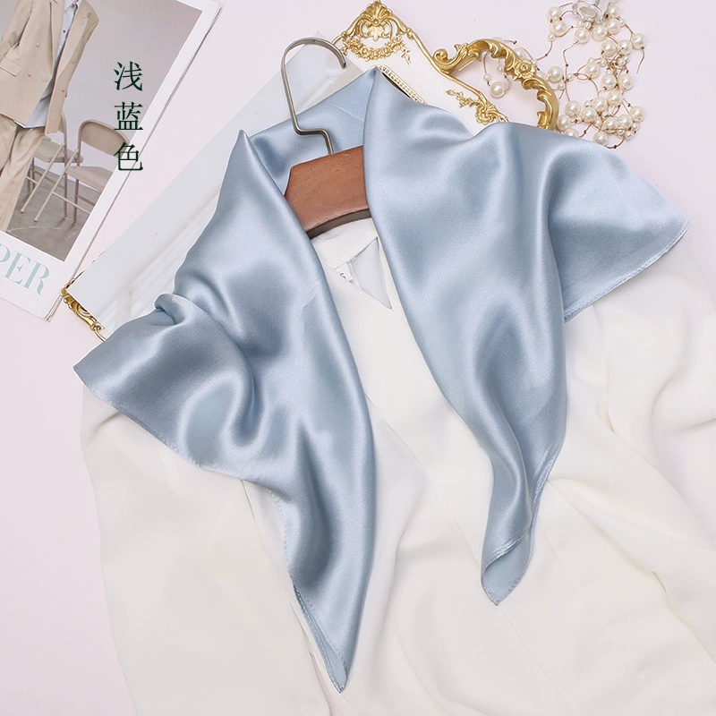 Spring & Summer Solid Color Mu - đánh giá và giá Silk Neck Scarf
